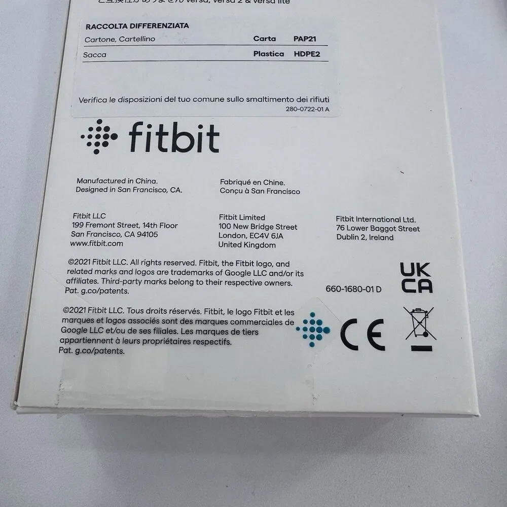Fitbit Sense Fitness Smartwatch FB512 Graphite Black Watch (pebble) And Charger